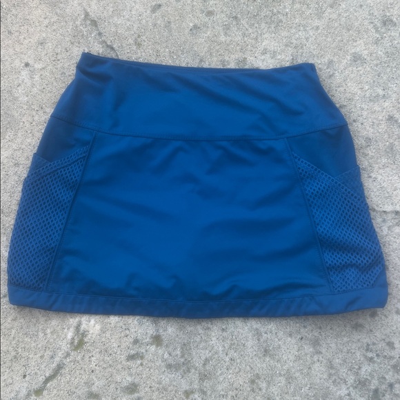 Lucky in Love Pants - Lucky In Love Teal Blue Mesh Side pocket Tennis Pickleball Skort Women's Size S